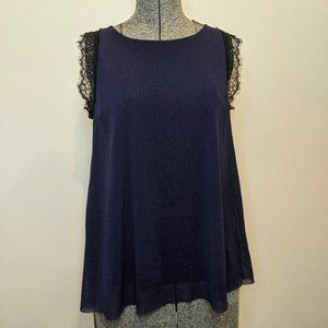 Weston Petites Navy Blue Top